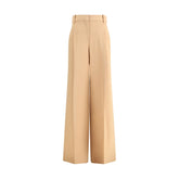 Ermanno Scervino Beige Viscose Casual Pants